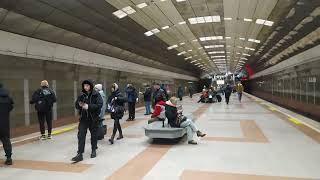 Siberia. Novosibirsk. Metro station Berezovaya Roscha Fragment БР А 7