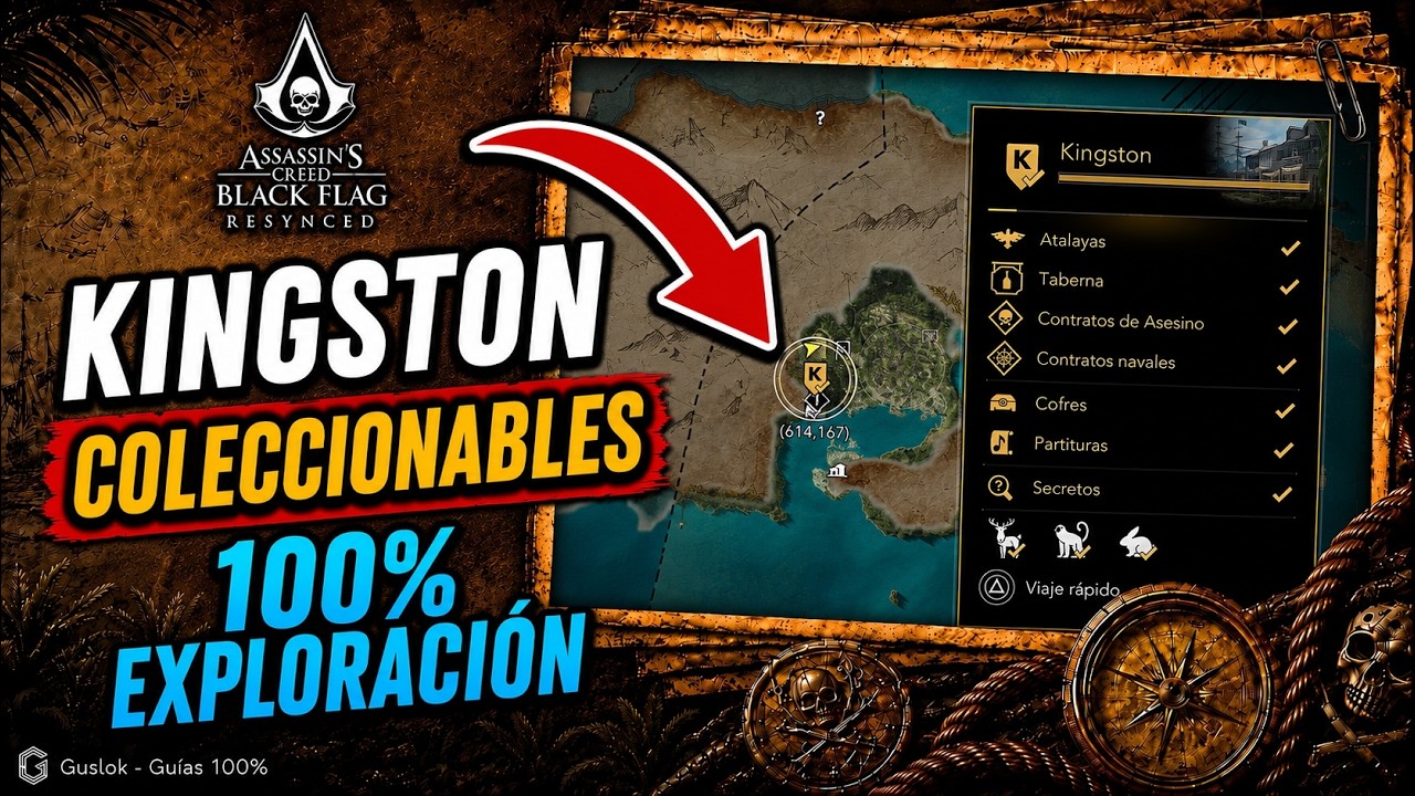 Kingston Todos Los Coleccionables 100% | Assassin’s Creed Black Flag Resynced