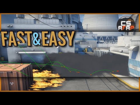 Fast and easy OUTSIDE SMOKE WALL on Nuke (only 2 players needed) | CS afap