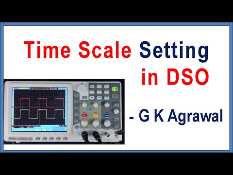How time scale setting control is done in oscilloscope Video