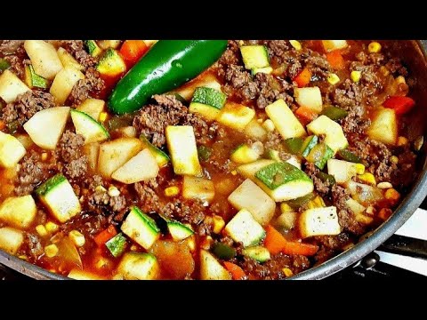 How To Make Ground Beef Picadillo | Simply Mama Cooks