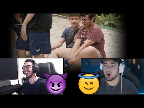 Mylon e Yoda reagindo a queda do Zecas no ULT