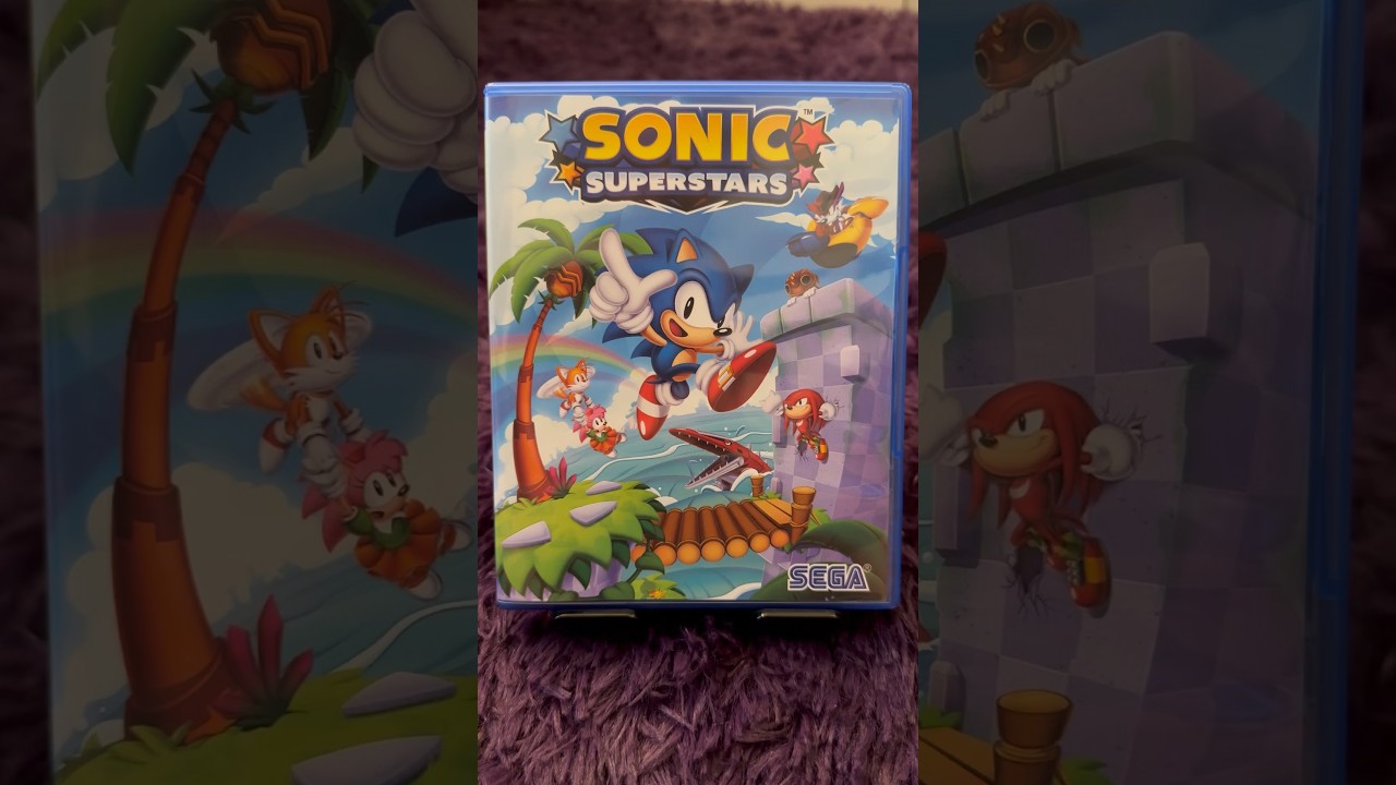 Sonic Superstars unboxing! That reverse cover art!!! Just wow!!! #sonicthehedgehog #sega #ps5