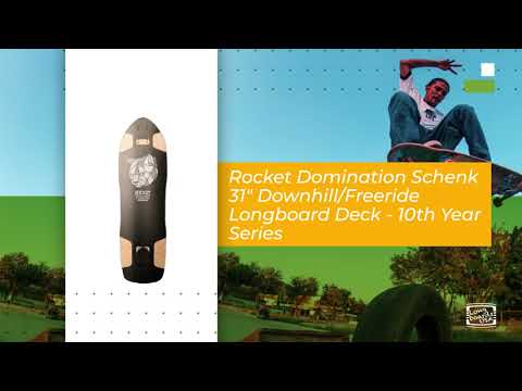😍 Rocket Domination Schenk 31"" Downhill/Freeride Longboard Deck - 10th Year Series 😍 🛹