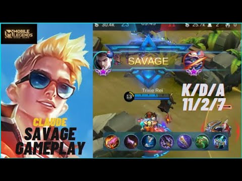 that insane burst damage | claude savage gameplay  perfect build 2020 | MLBB