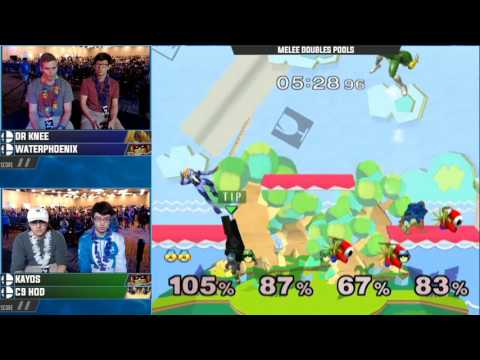 Smash n Splash 3 - Dr. Knee & WaterPhoenix vs. Kayos & C9 Hod - SSBM - Doubles Pools