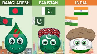 Bangladesh Vs Pakistan Vs India | Country Comparison