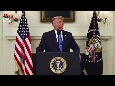 特朗普在G20峰會上為退出巴黎協定辯護 (Trump defends withdrawal from Paris accord at G20)