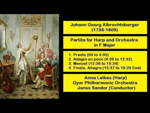 Johann Georg Albrechtsberger (1736-1809) - Partita for Harp and Orchestra in F Major