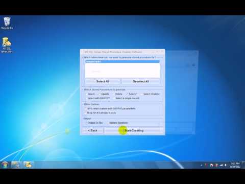 MS SQL Server Stored Procedure Creation Software