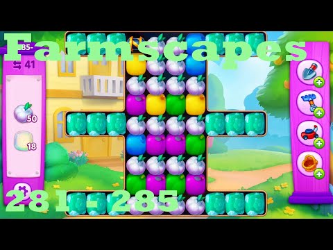 Farmscapes Level 281 - 285HD Gameplay Walkthrough |  3 - match game | android | ios | pc | app