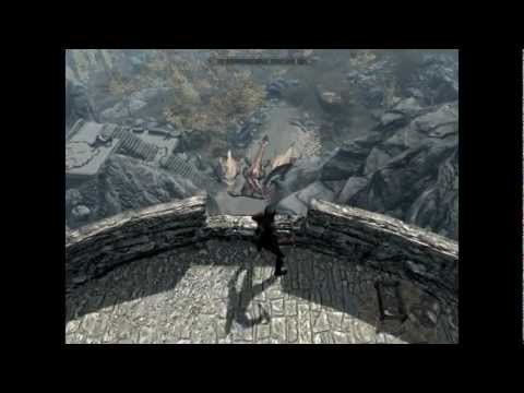 Skyrim Crazy Moment - Dragon sneak attack