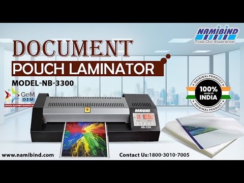 Automatic namibind document pouch laminator lm 3300t