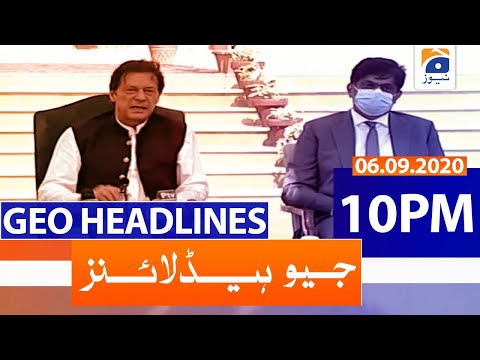 Geo Headlines 10 PM | 6th September 2020