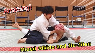 【Amazing】Special Aikido demonstration that mixes Aikido and Jiu-Jitsu