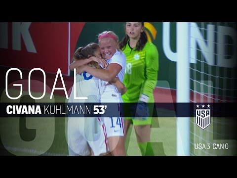 U-17 WNT vs. Canada: Civana Kuhlmann Goal - March 11, 2016