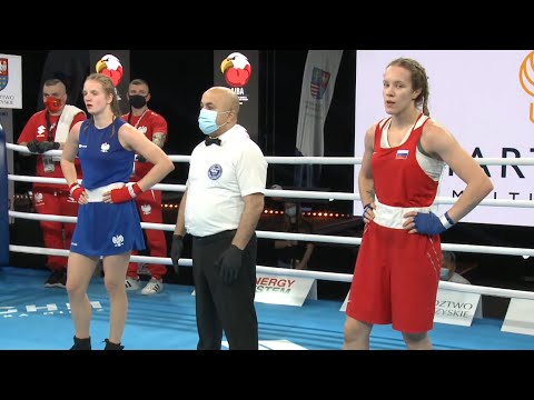 Kielce 2021 Semifinals (W64kg) AMINEVA Azaliia (RUS) vs TERESZCZAK Wkitoria Agnieszka (POL)