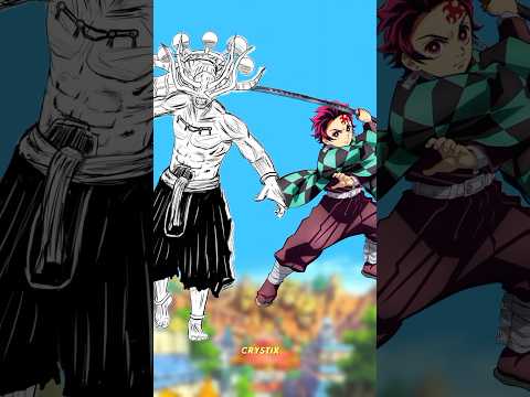 Tanjiro vs Mahoraga #kny #fyp #jjk #tanjiro #demonslayer #anime