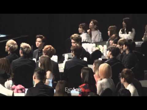 [EXO SNSD's FanBoy] 140212 EXO during I Got A Boy - Gaon Chart K Pop Awards