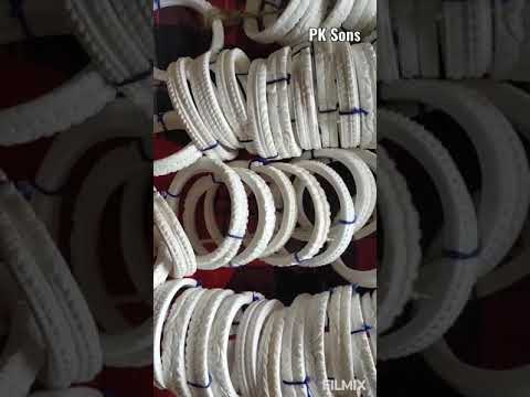 White and red natural conch shell latest borfi design sakha ...