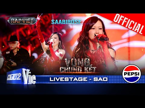 SAO - Saabirose đi flow cực gắt, thần thái biểu diễn cứ là sáng như sao | Rap Việt 2024 [Live Stage]