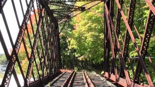 preview picture of video 'Central Massachusetts Railroad Waltham MA Linden St. Bridge.'