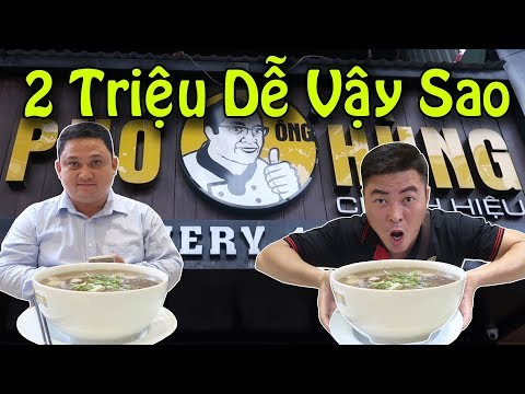 Thử Thách Ăn 2 Tô Phở Khổng Lồ Lấy 2 Triệu Phở Ông Hùng