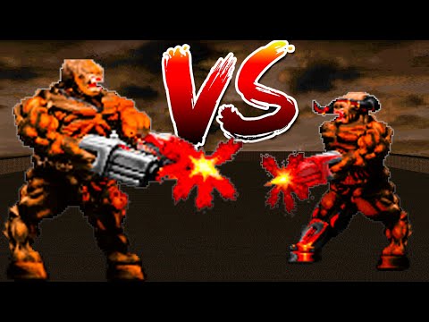 Apocalipsis vs Cyberdemon - DOOM Classic Monster Infighting