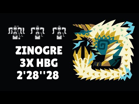 A Farewell to Zinogre 3x Heavy Bowgun 2'28''28 | MHW Iceborne PS4