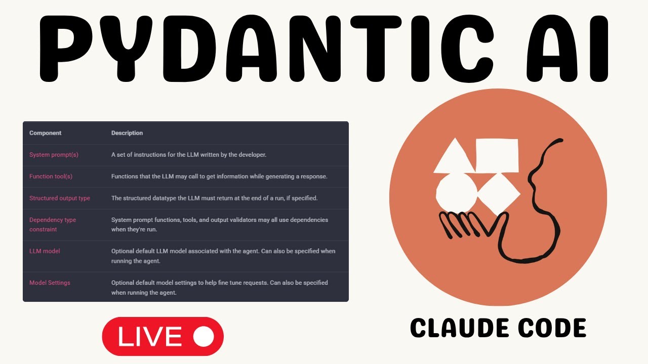 Vibe Coding With Claude Code + Pydantic Agents (LIVE)