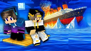ماين كرافت ولكن انا واصدقائي تائهون في وسط البحر مع وحوش غريبة ( السفينة المهجورة ) !!!????????