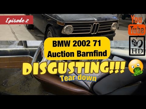 Thumbnail for Episode 2 BMW 2002 1971 Auction Barn find - Small tear down * WORLDS MOST DISGUSTING CAR! * by Iveco, SEAT, BMW, Car, vide