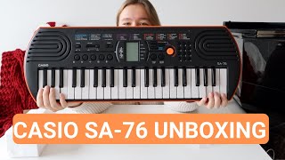 Video thumbnail for NEW KEYBOARD 😍 | CASIO SA-76 UNBOXING by With Mariya