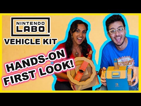 HANDS-ON FIRST LOOK at NINTENDO LABO VEHICLE KIT [Toy-Con 03] Nintendo Switch