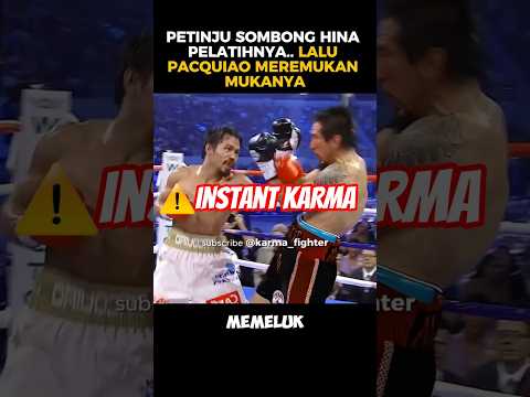 🔴KARMA HINA PELATIH MANNY PACQUIAO LALU TINJU MEMBUAT WAJAHNYA HANCUR