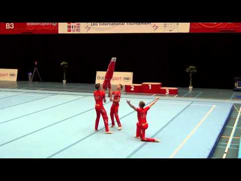 IAG 2014   086   049   MG   Age 10 18   Dyn   GBR   Heathrow Gymnastics, Lewis Watts, Conor Sawenko,