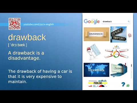 Drawback : C1 level english vocabulary lesson, www.LipLix.com