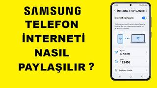 Samsung Telefon İnterneti Nasıl Paylaşılır ? | Telefon Mobil Veri Paylaşımı | İn
