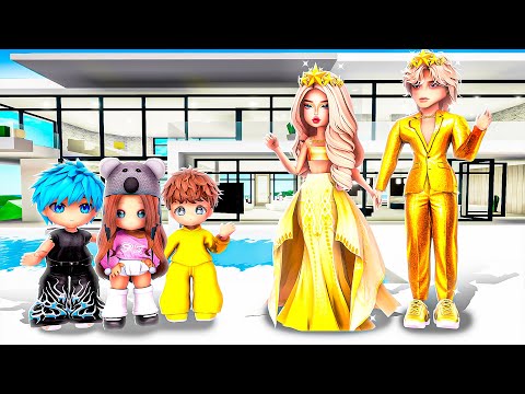 We got ADOPTED by a REALISTIC RICH FAMILY..(Brookhaven)