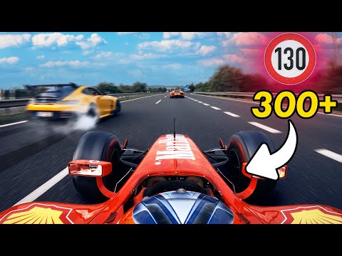 Can a Formula 1 Car Survive the Autobahn? (POV Onboard) 2025