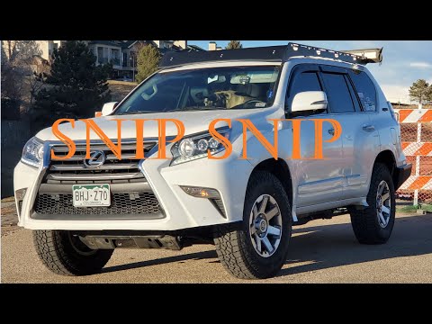 GX460 Running Board Delete and Bumper Cut
