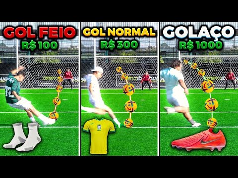 GOL FEIO, GOL NORMAL e GOLAÇO (VALENDO PRODUTOS DA NIKE 😱)