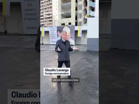 Pope Leo holds a silent prayer at the site of the 2020 Beirut port explosion