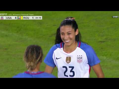 WNT vs. Romania: Christen Press Second Goal - Nov. 10, 2016