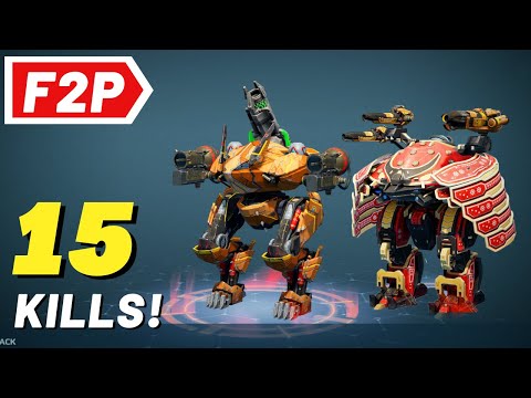 Free to Play Hangar makes 7 Living Legend kill streak - War Robots FFA Gameplay (No Commentary)