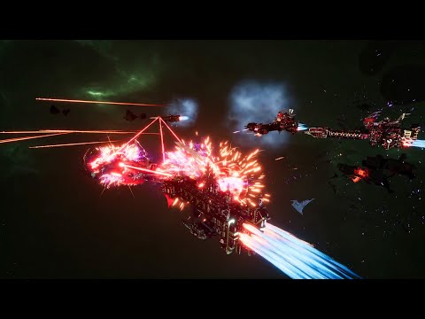 Mega Mod 2020: World Eaters vs Dark Eldar! - Quick Battle, Skirmish, Battlefleet Gothic Armada 2