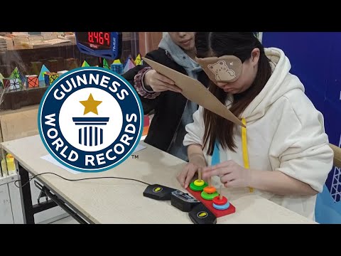 Tower of Hanoi WORLD RECORD! | Guinness World Records
