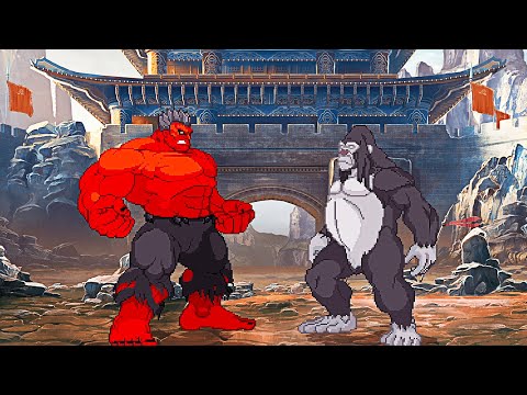 RED HULK VS GORILLA GRODD (VERY HARD) - YOU'LL NEVER FORGET THIS FIGHT!
