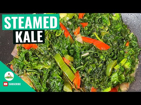 Jamaican Steamed Kale Recipe | How to cook Kale | Sautéed Kale Recipe | Easy Kale Recipe