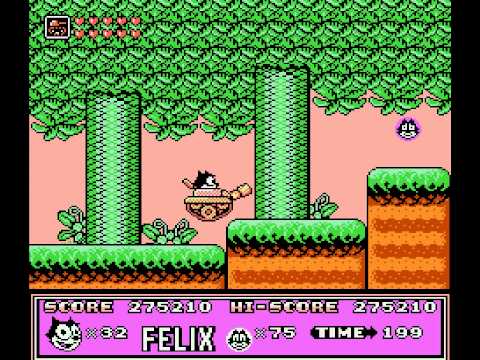 Felix the Cat Walkthrough NES HD 1080p